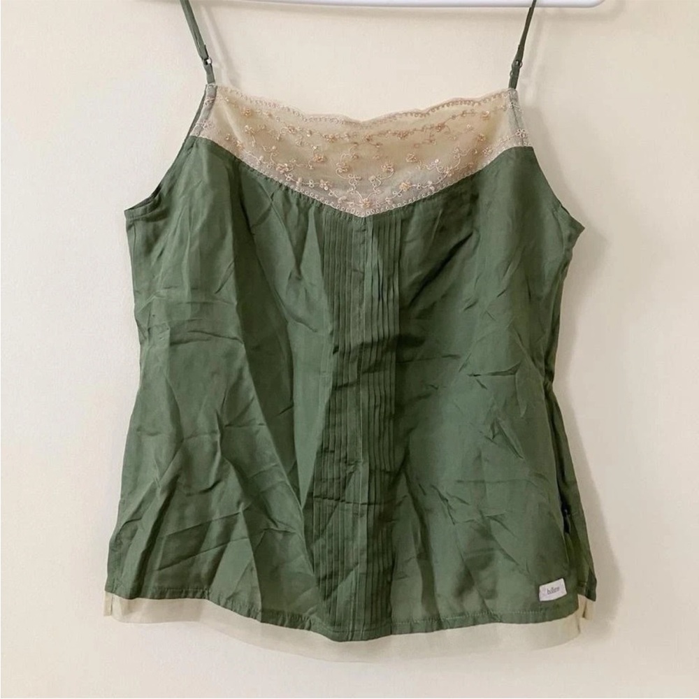 Rare vintage Hollister beaded green cami